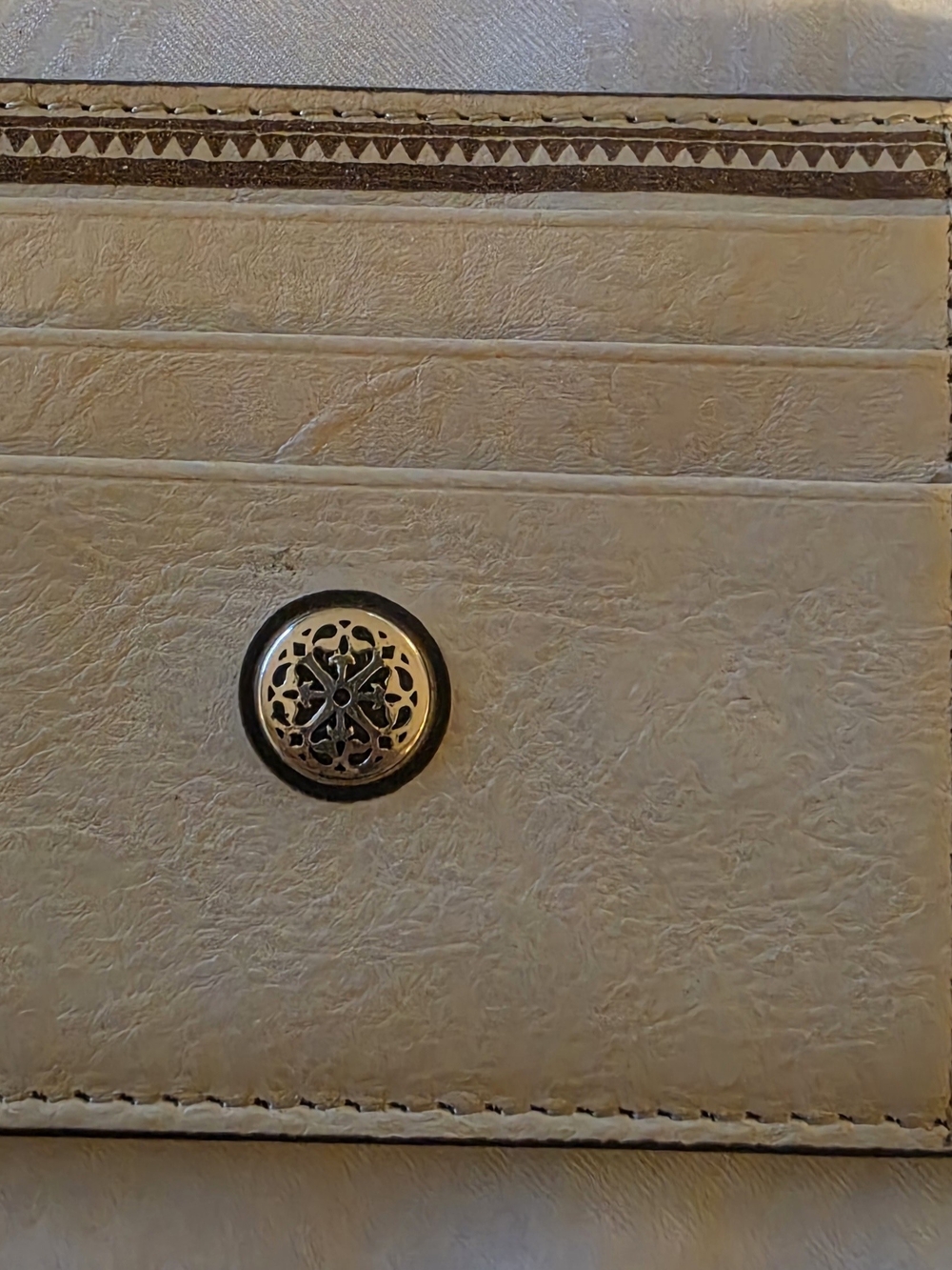 Brighton Ferrara Slim Card Case Cream